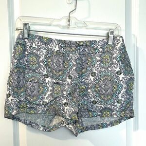 Women’s Blue & Yellow J. Crew Chino Shorts Size: 0